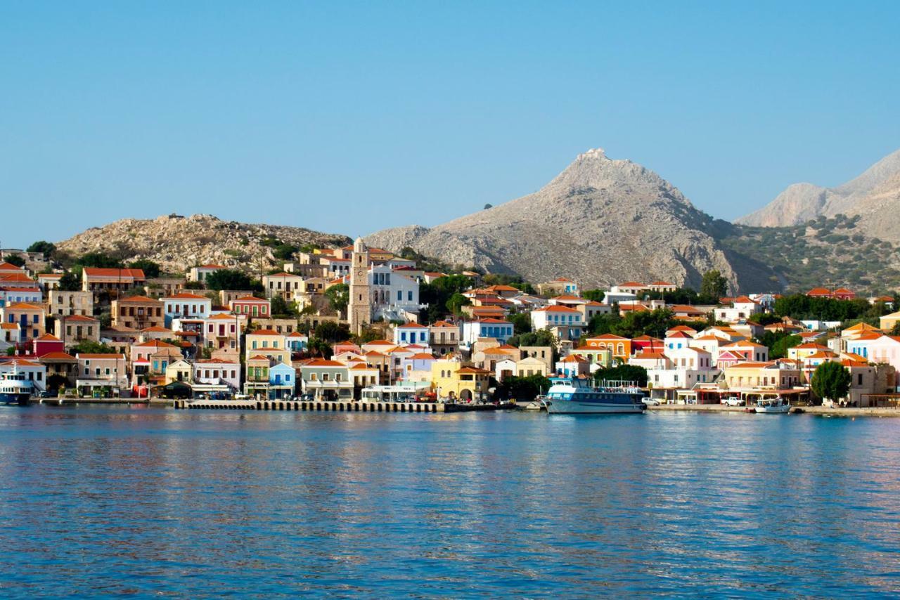 Hotel Kleanthe Chalki Town Exterior foto